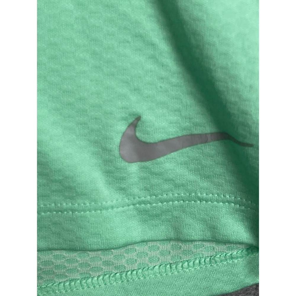 Nike Golf Dri-FIT Sleeveless Polo Shirt Mint Green Quarter Zip Womens Large - Picture 6 of 11
